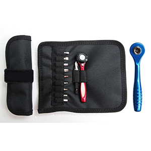 12-IN-1 BICYCLE REPAIR TOOL SET WITH POUCH