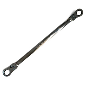 EXTRA LONG DOUBLE BOX FLEXIBLE RATCHET WRENCH 14x15mm,72 TEETH